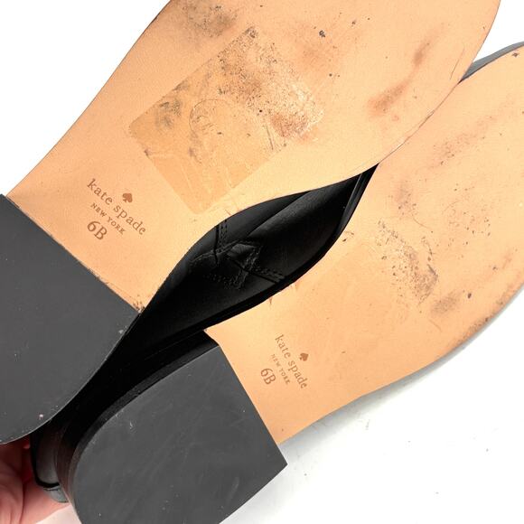 Kate Spade Stable Ankle Boots 6 NWOT Booties Black Leather Capsule Minimalist - Picture 8 of 8